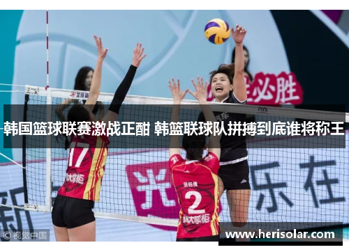 韩国篮球联赛激战正酣 韩篮联球队拼搏到底谁将称王